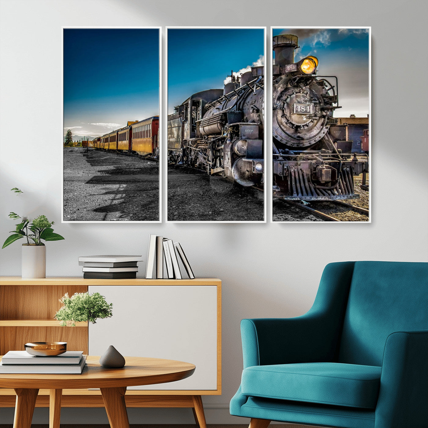 MGV-FC-48X32-3P - Train Wall Art Canvas Print