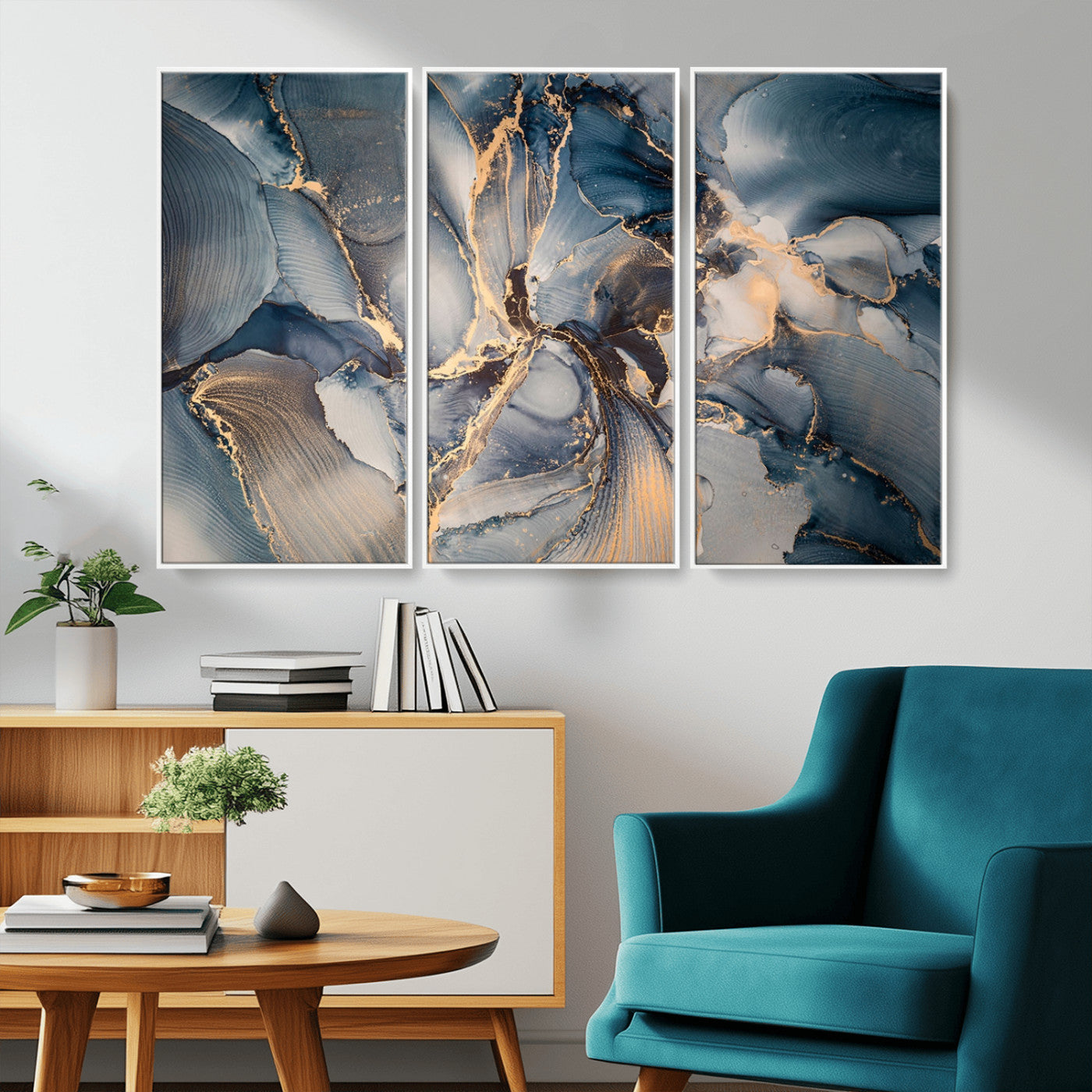 MGV-FC-48X32-3P - Abstract Wall Art Canvas Print for Modern Home Decor