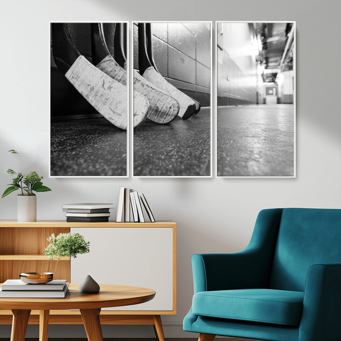 MGV-FC-48X32-3P - Ice Hockey Wall Art Canvas Print