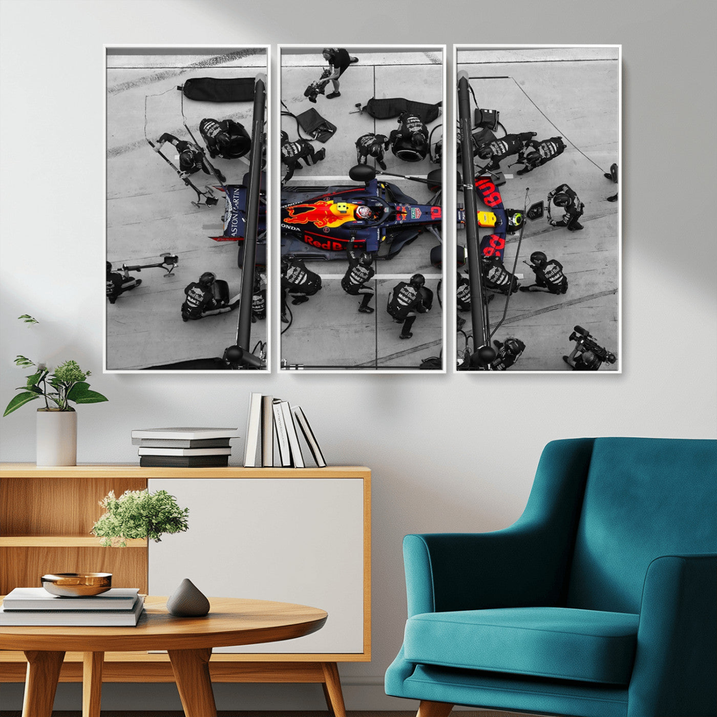 MGV-FC-48X32-3P - RedBull Formula 1 Canvas Wall Art Print
