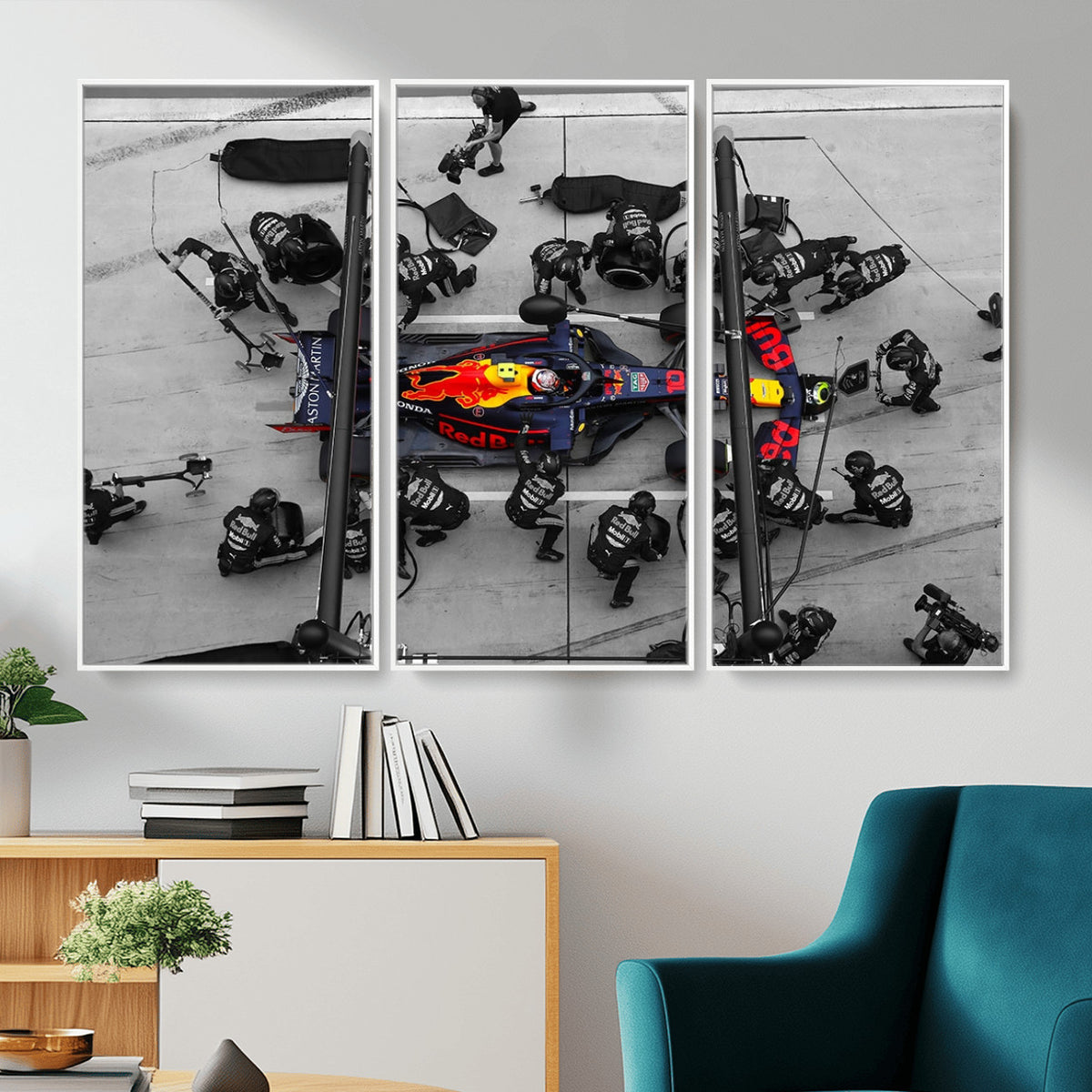 RedBull-MGV-CV-36X24 - Red Bull Formula 1 Canvas Wall Art Print