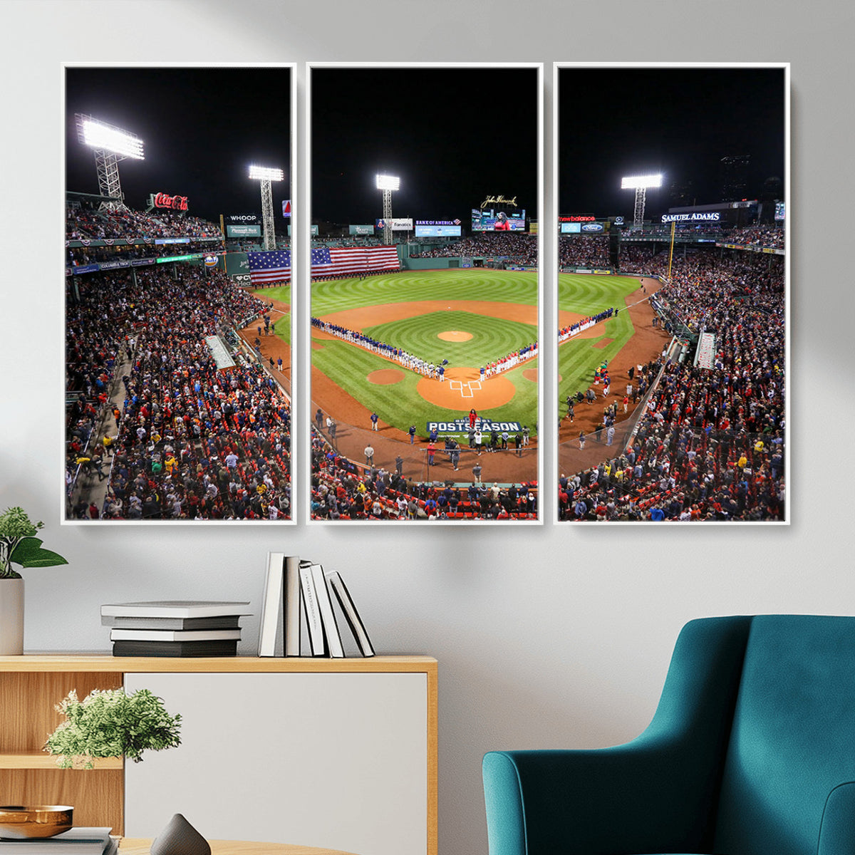 47365-MGV-CV-36X24 - Fenway Park Wall Art Canvas Print | Large Baseball Stadium Canvas for Boston Red Sox Fans
