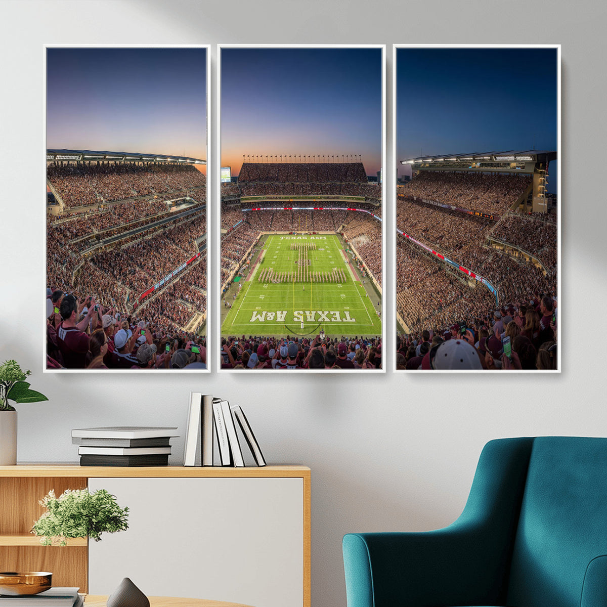 17421-MGV-CV-36X24 - Kyle Field Wall Art Print | Large Texas A&M Aggies Football Canvas Print for Sports Enthusiasts |
