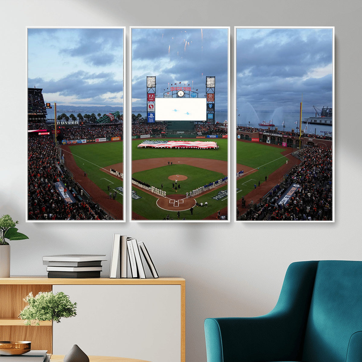 44631-MGV-CV-36X24 - Oracle Park San Francisco Giants Wall Art | Oracle Park Stadium Canvas Print
