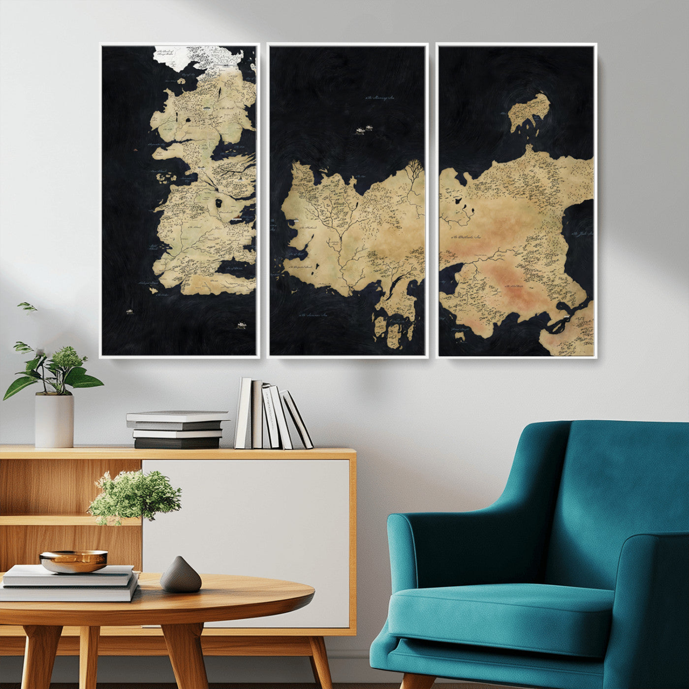 MGV-FC-48X32-3P - Push Pin World Map Canvas Print – Framed Wall Art for Couples to Track Their Travels – Anniversary