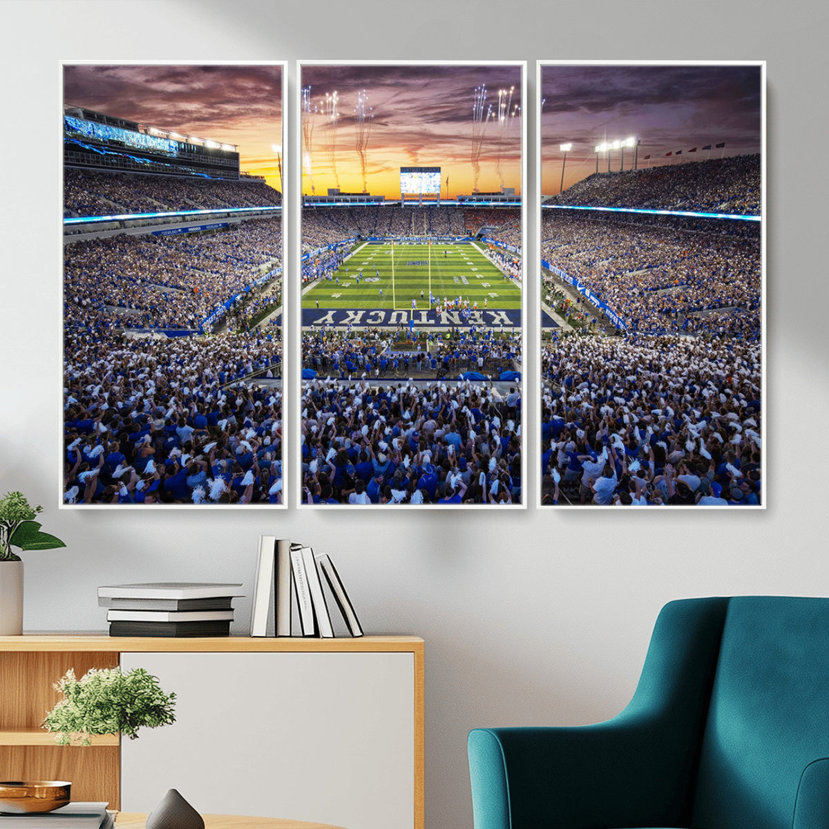 78524-MGV-CV-36X24 - Kroger Field Wall Art Print, Kentucky Stadium Wall Art