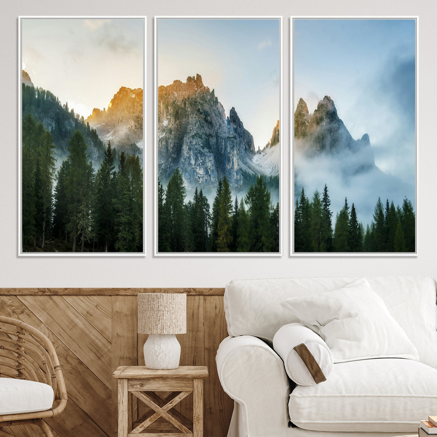 21145440-MGV-CV-36X24-Wilderness Wall Art - Framed Nature Landscape Decor, Mountain Wall Art Canvas Print, Framed Nature Landscape Decor Art