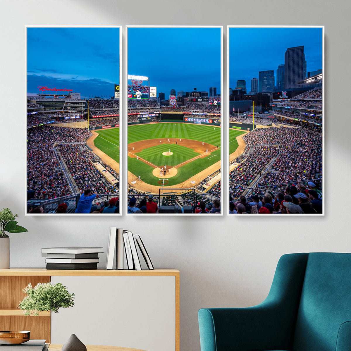 77273035-MGV-CV-36X24 - Target Field Stadium Wall Art Canvas Print, Minnesota Twins