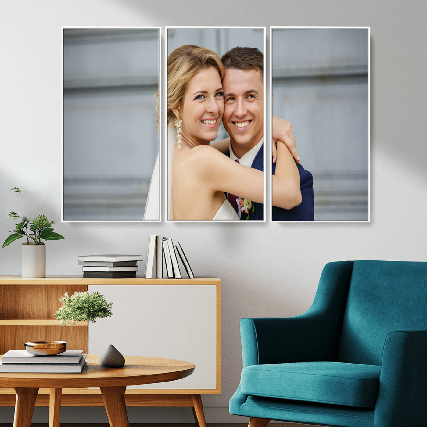MGV-FC-48X32-3P - Create Your Own Photo Framed Canvas Print - Custom Personalized Wall Art Print for Gift