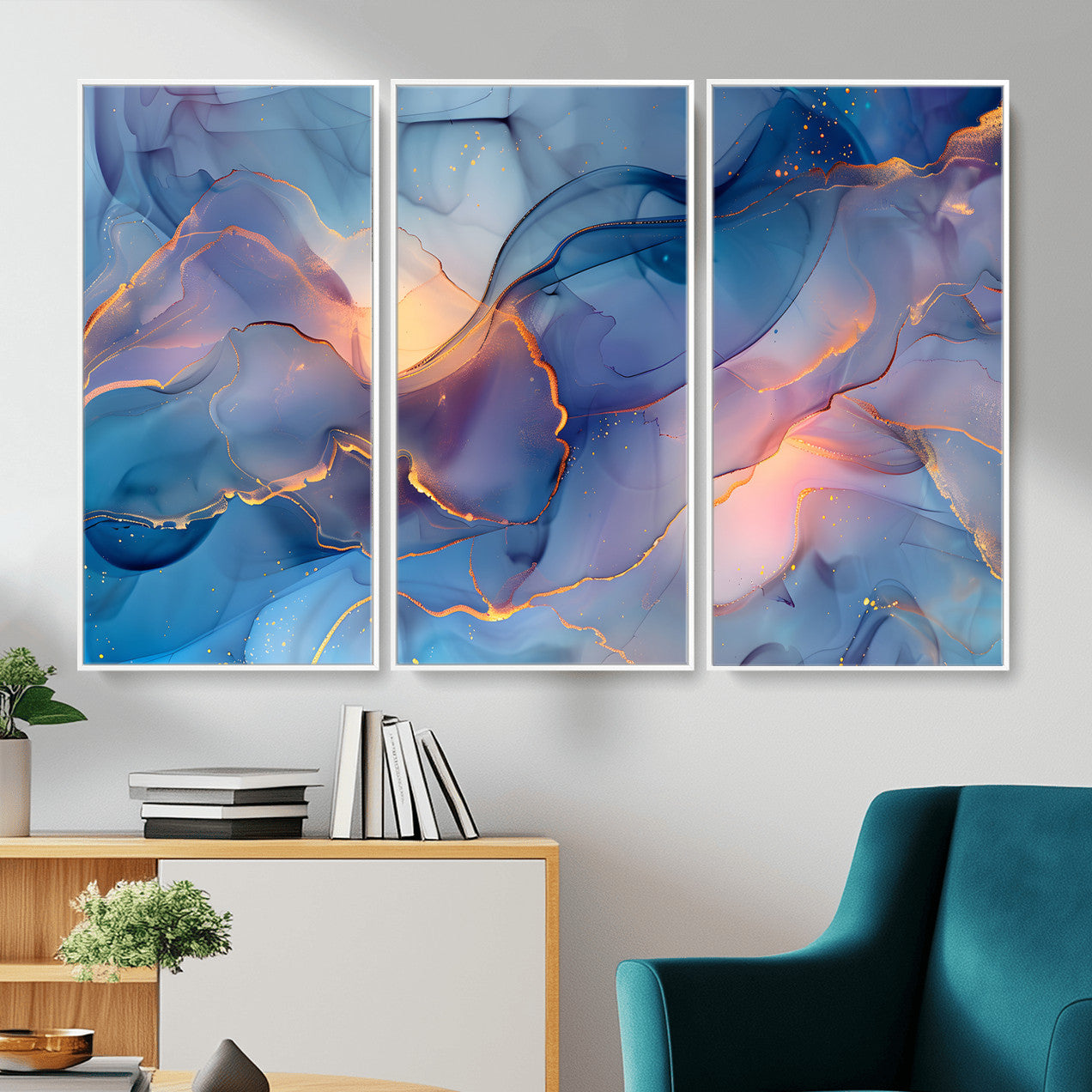 13710509-MGV-CV-36X24 - Colorful Abstract Canvas Wall Art Print, Vibrant Popup Color Art Print