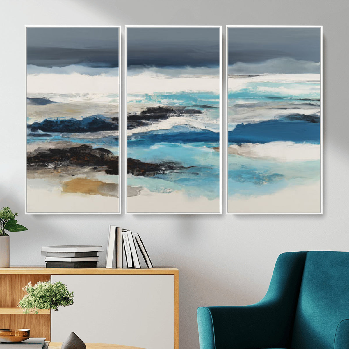 53645131-MGV-CV-36X24 - Extra Large Abstract Wall Art Canvas Print