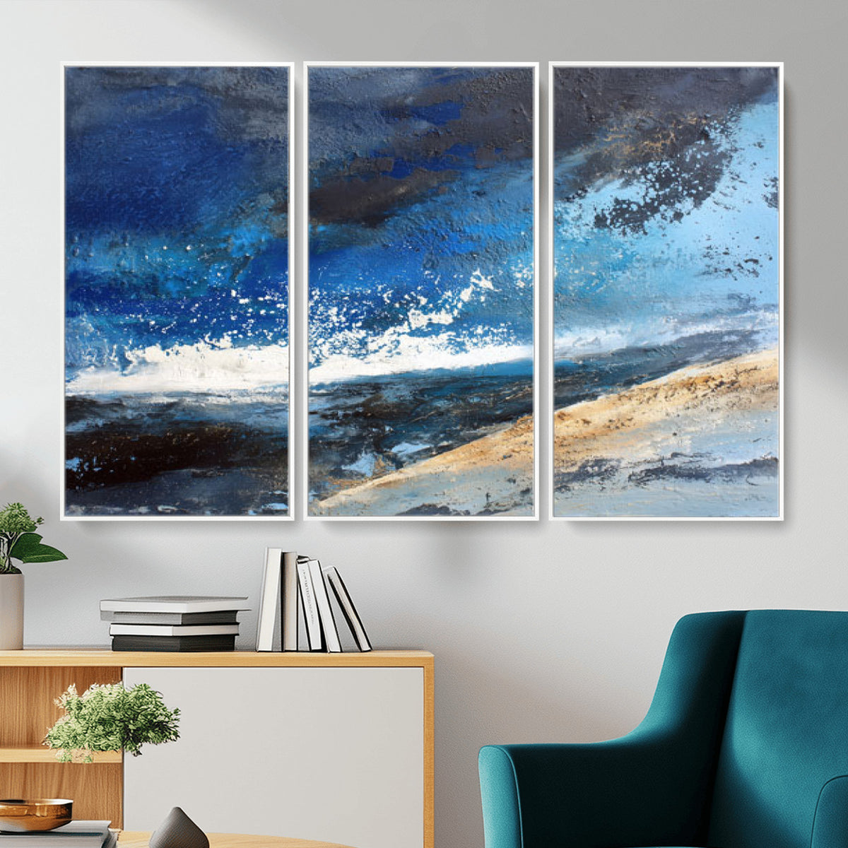 72157369-MGV-CV-36X24 - Extra Large Abstract Wall Art Canvas Print