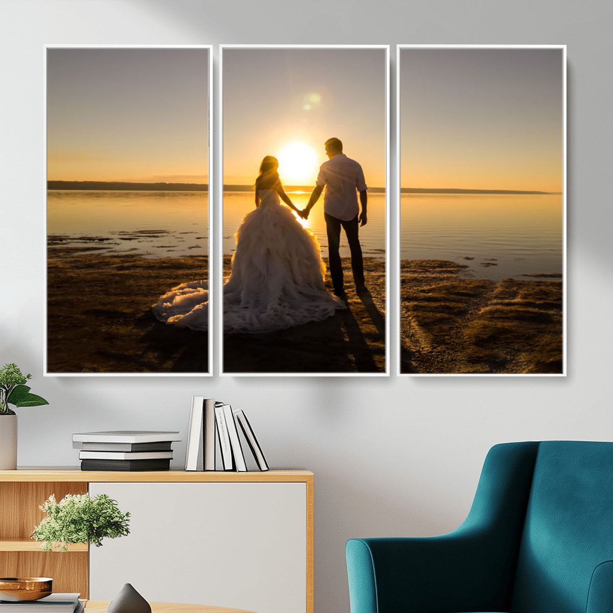 CSTM911-MGV-CV-48X32-3P - Personalized Custom Wall Art, Create Your Own Photo Canvas Print, 3 Panel Set