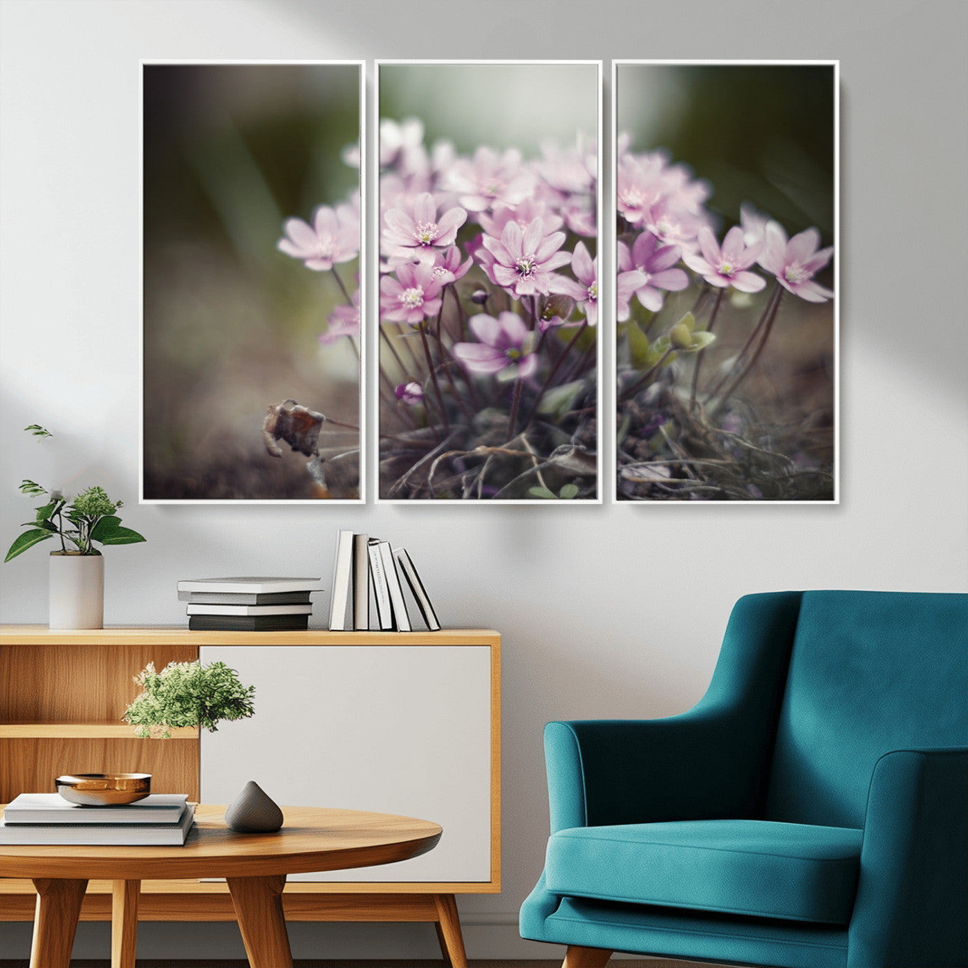 MGV-FC-48X32-3P - Pink Wild Flower Canvas Print