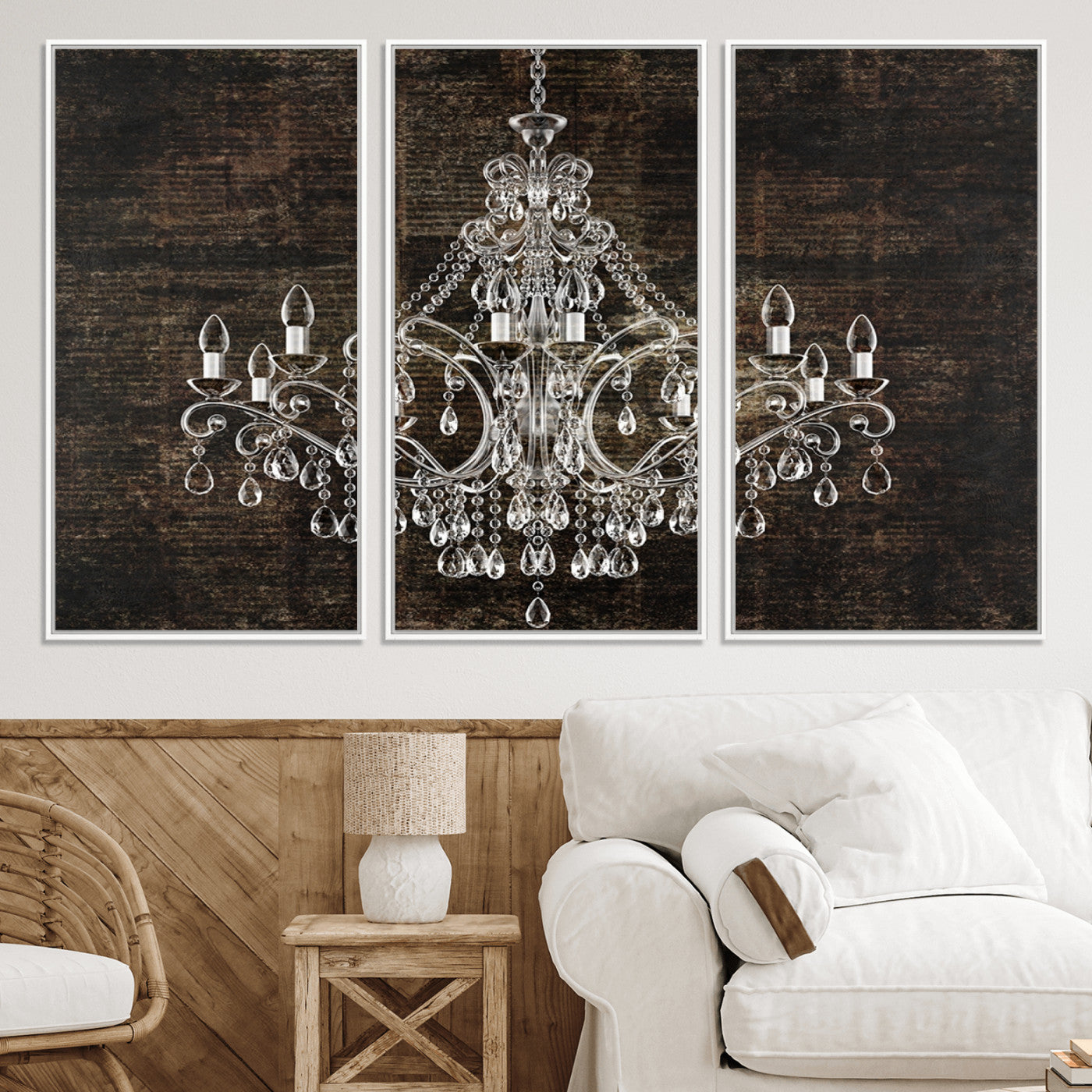 69434-MGV-CV-36X24-Rustic Chandelier Canvas Print