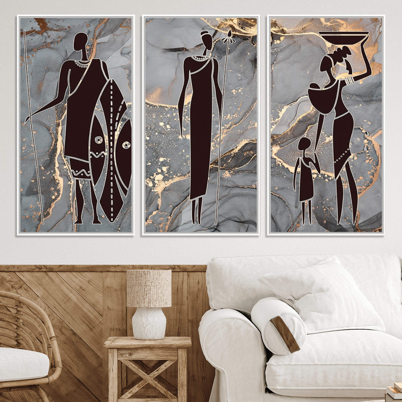 81756-MGV-CV-36X24-African American Wall Art African Women Painting Canvas Print