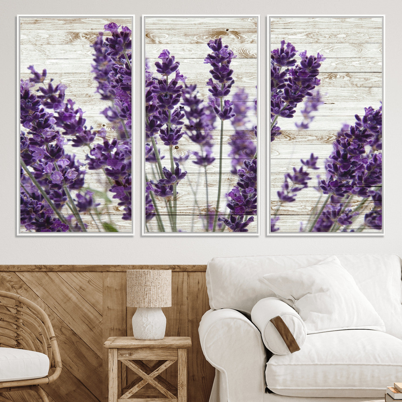 35576-MGV-CV-36X24-Lavender Canvas Wall Art Flower Print