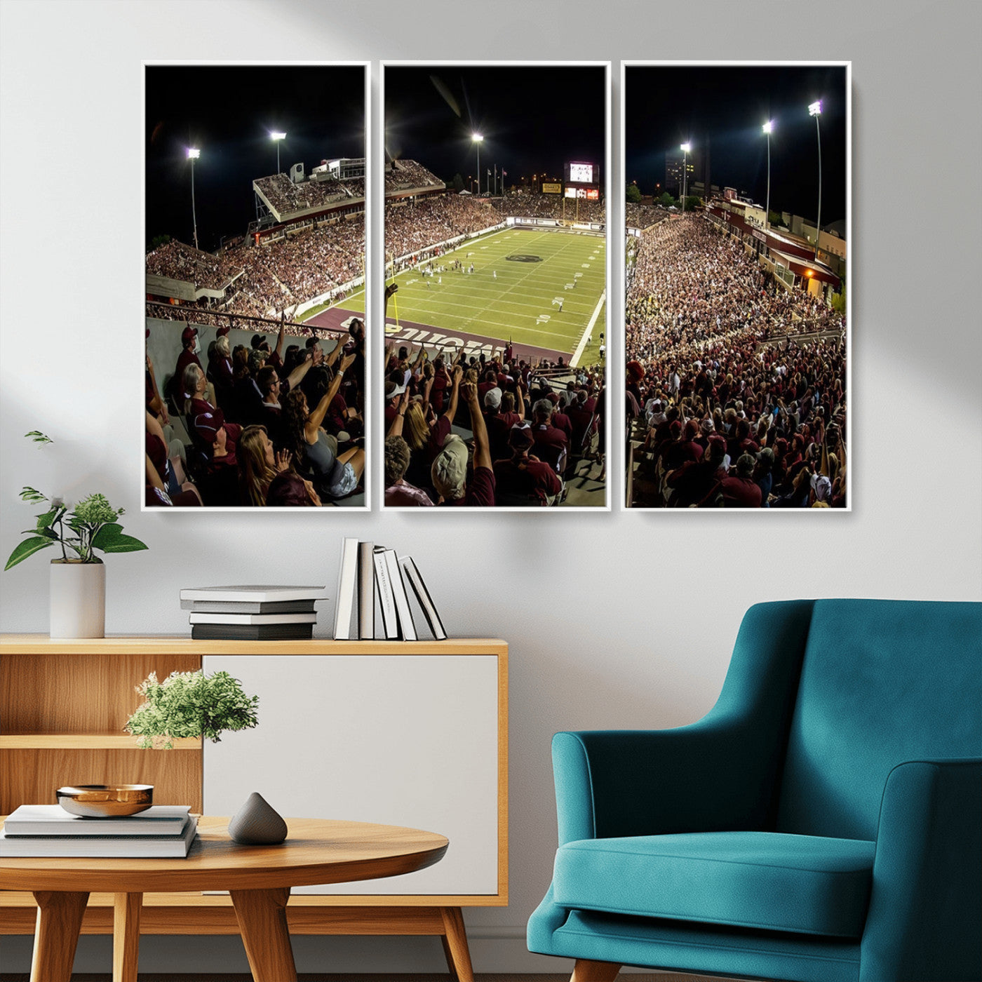 MGV-FC-48X32-3P - Washington-Grizzly Stadium Canvas Print, American Football Wall Art Canvas Print, Stadium Sport Wall
