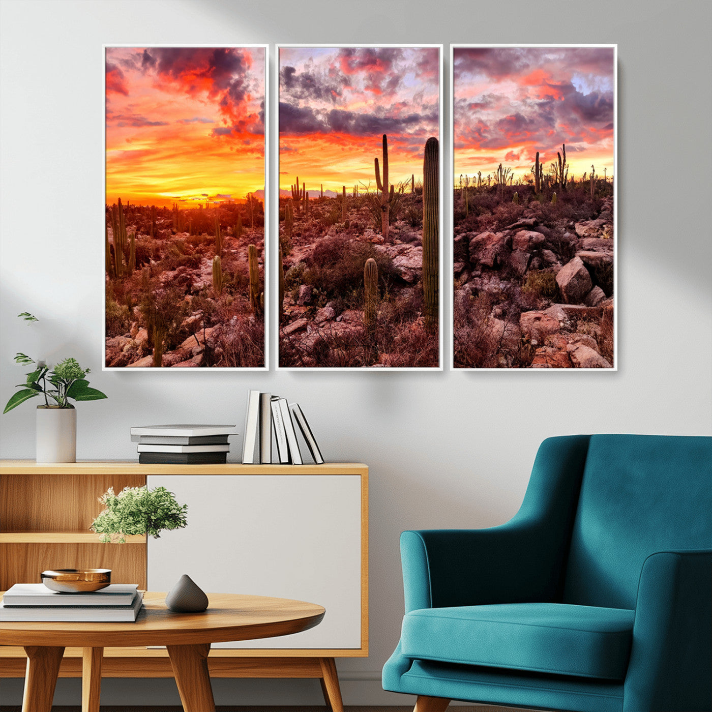 MGV-FC-48X32-3P - Arizona Desert Print, Western Cowboy Wall Art Print