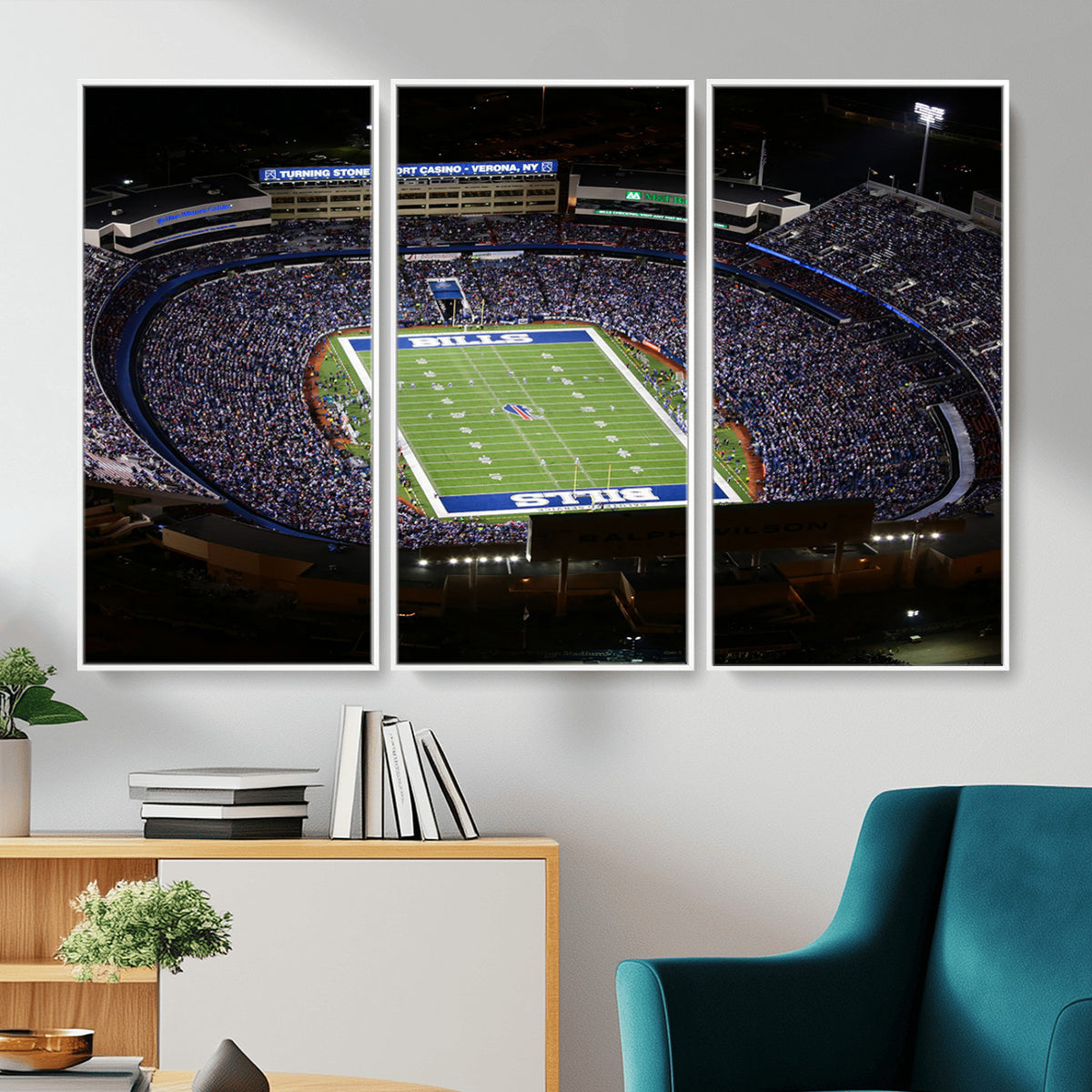 19030-MGV-CV-36X24 - Buffalo Bills NFL Football Team Print, Highmark Stadium