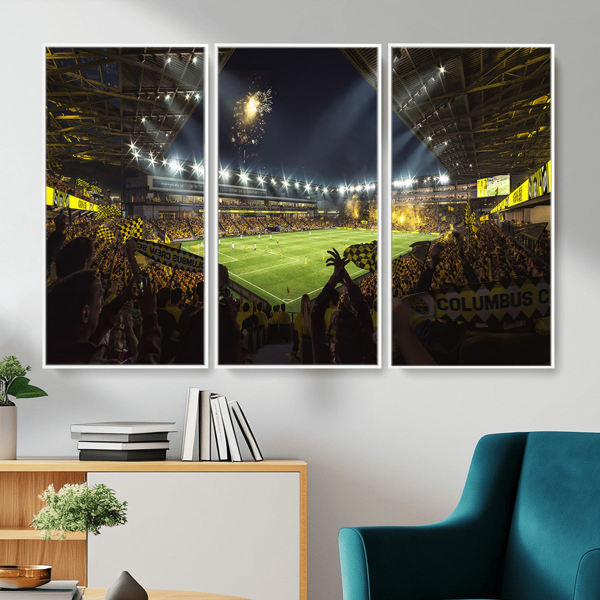 51122-MGV-CV-36X24 - Columbus Crew Soccer Team Print - Columbus Crew Stadium Wall Art Canvas Print