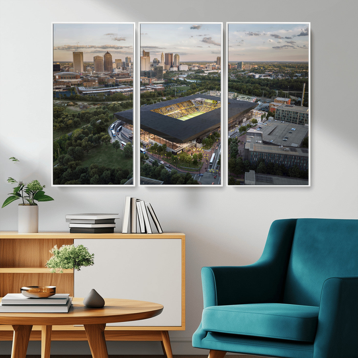 MGV-FC-48X32-3P - Columbus Crew Soccer Team Print - Columbus Crew Stadium Wall Art, Columbus Crew Soccer Wall Art