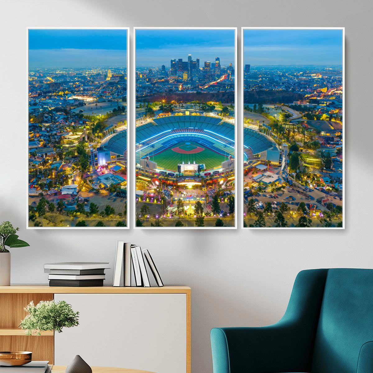 78144-MGV-CV-36X24 - Los Angeles Dodgers Wall Art Canvas, Dodger Stadium Wall Art