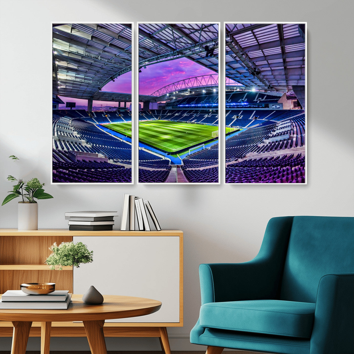 MGV-FC-48X32-3P - FC Porto Soccer Team Print Canvas- Dragon Stadium Wall Art Canvas Print