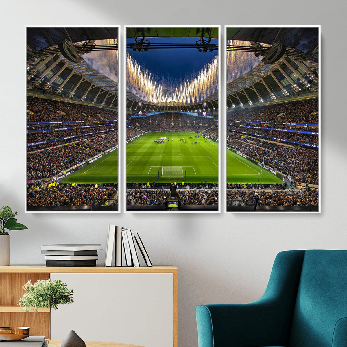 40157-MGV-CV-36X24 - Tottenham Hotspur Football Team Print, London Tottenham Hotspur Stadium Wall Art