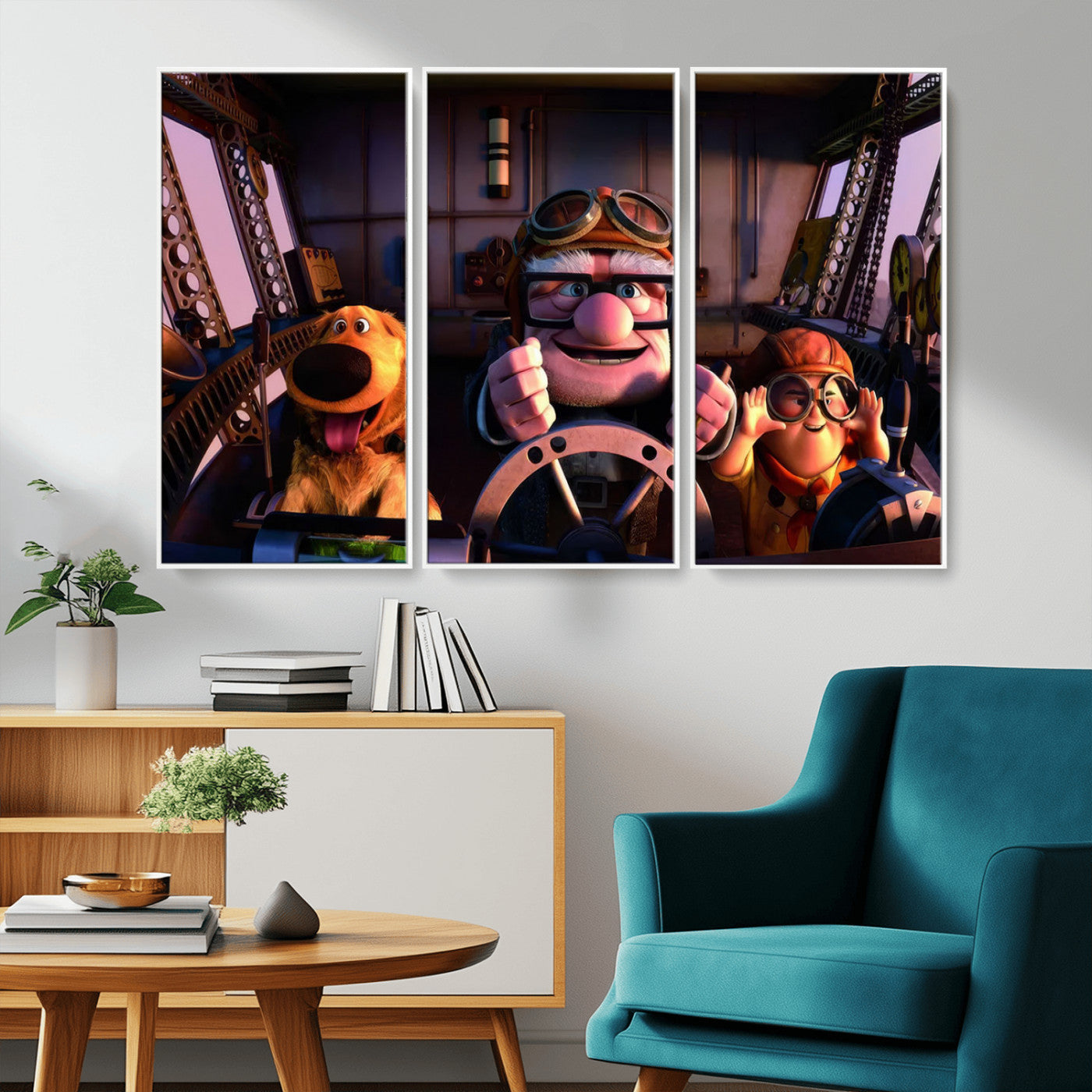 MGV-FC-48X32-3P - Carl Russel And Dog, Movie Up Poster, Movie Up Wall Art, Movie Up Poster Print, Carl