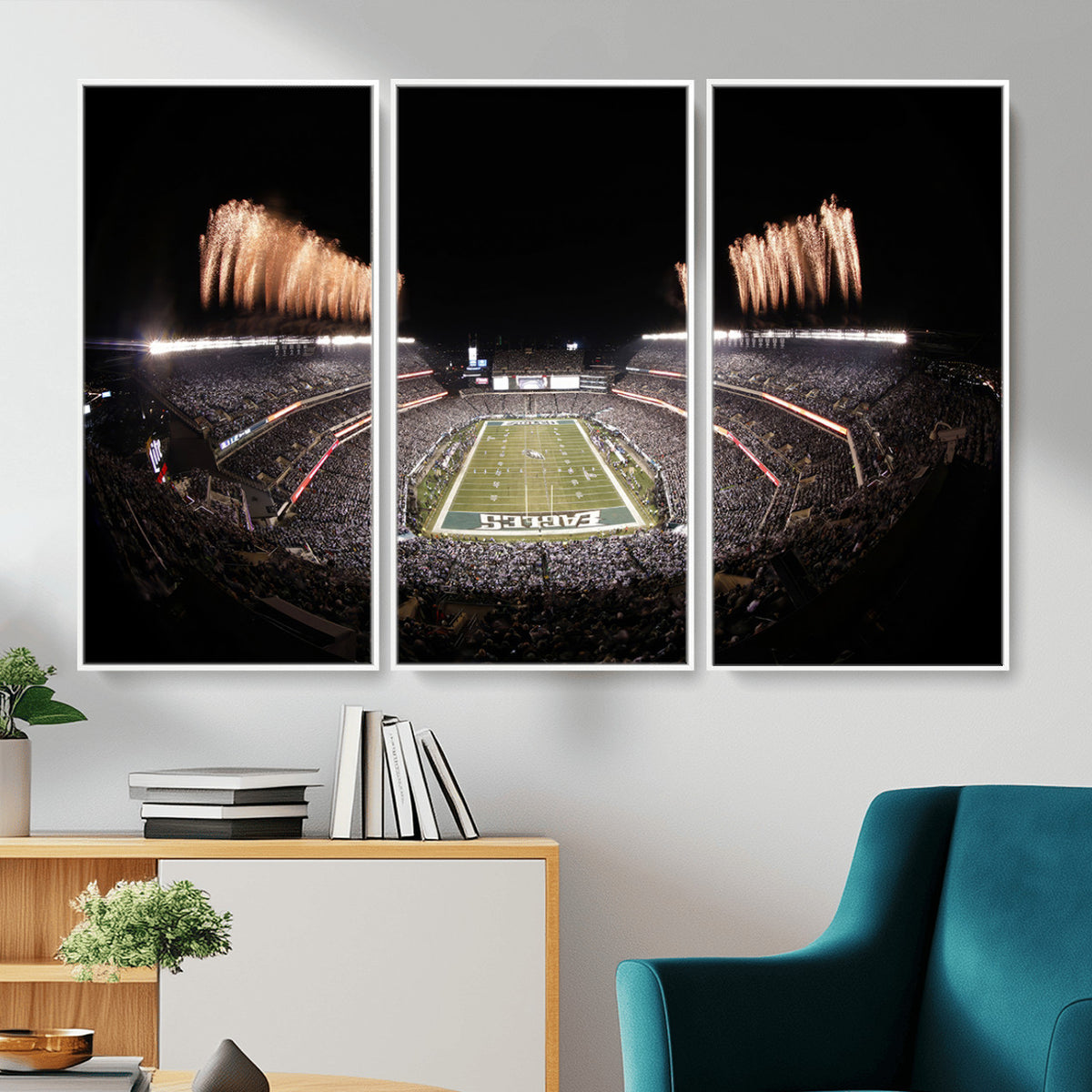 48893-MGV-CV-36X24 - Eagles Field Stadium Wall Art, Lincoln Financial Field