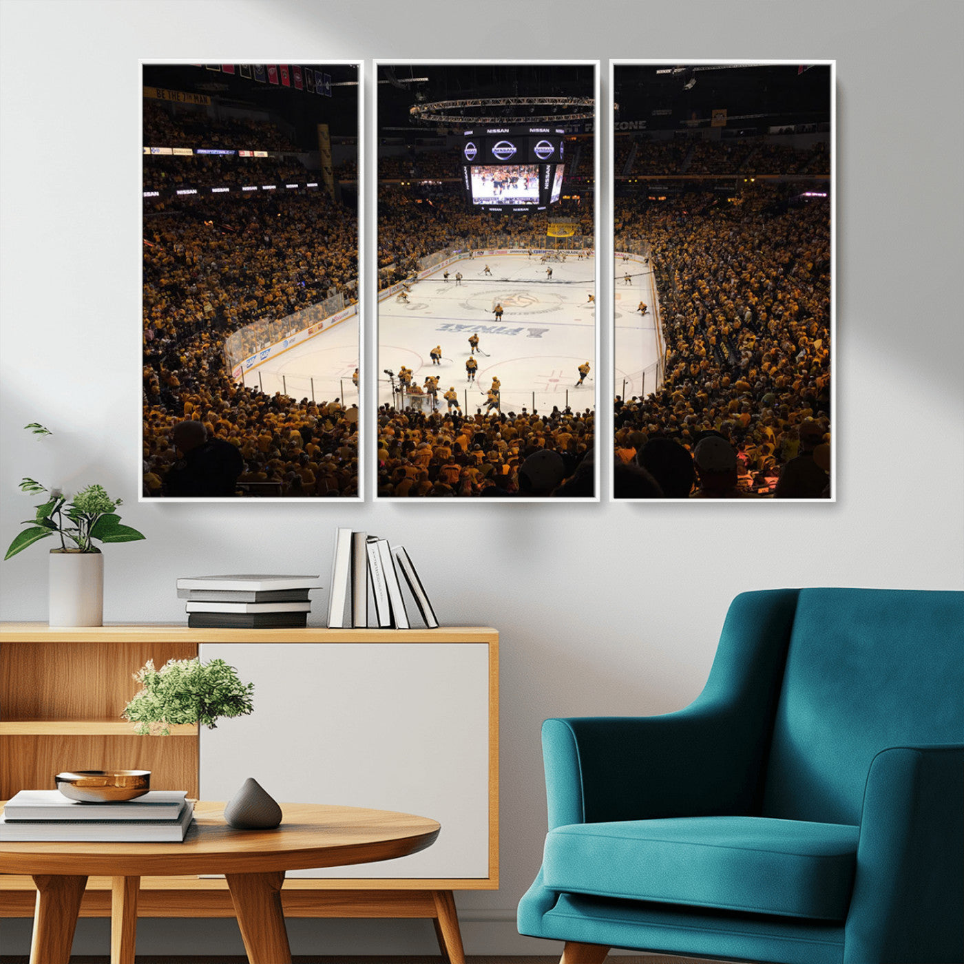 MGV-FC-48X32-3P - Bridgestone Arena - Nashville Predators Hockey Team Print - Nashville Wall Art Canvas Print