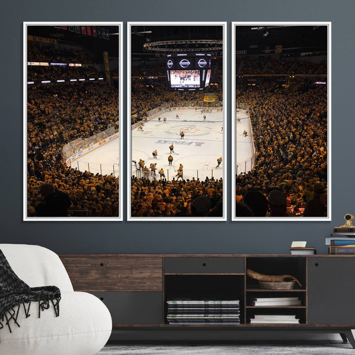 Nashville Predators Wall Art Canvas Print.