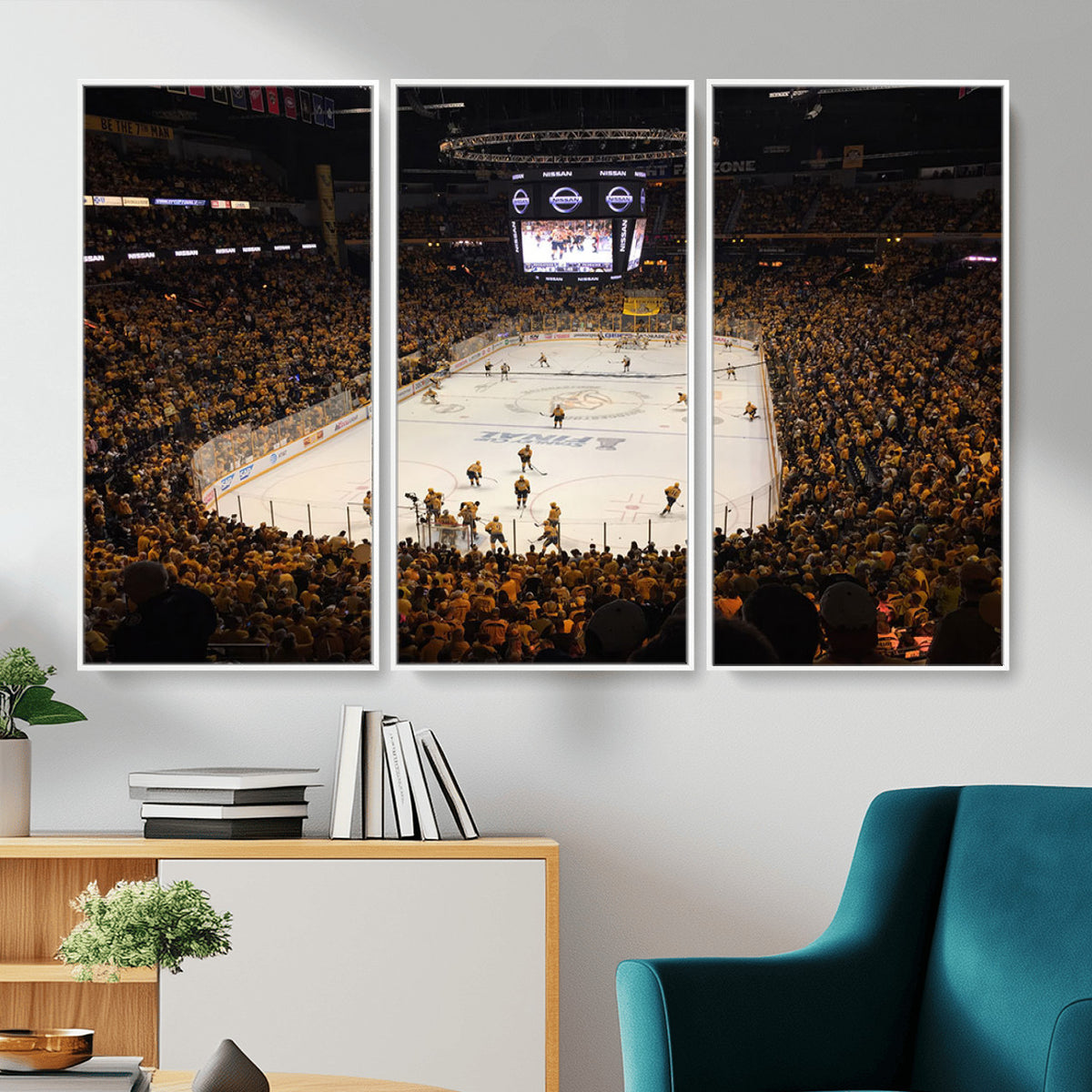 99407-MGV-CV-36X24 - Bridgestone Arena - Nashville Predators Hockey Team Print - Nashville Wall Art Canvas Print