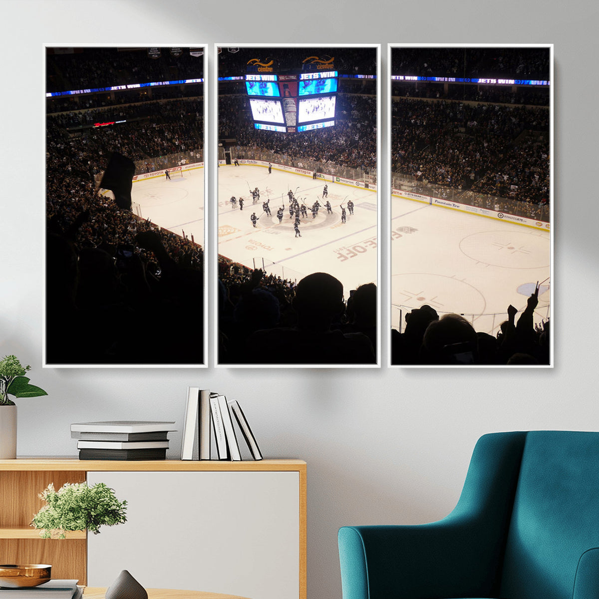 22497-MGV-CV-36X24 - Canada Life Centre Wall Art | Winnipeg Jets Hockey Team Print Canvas | Ready to Hang | Winnipeg Wall