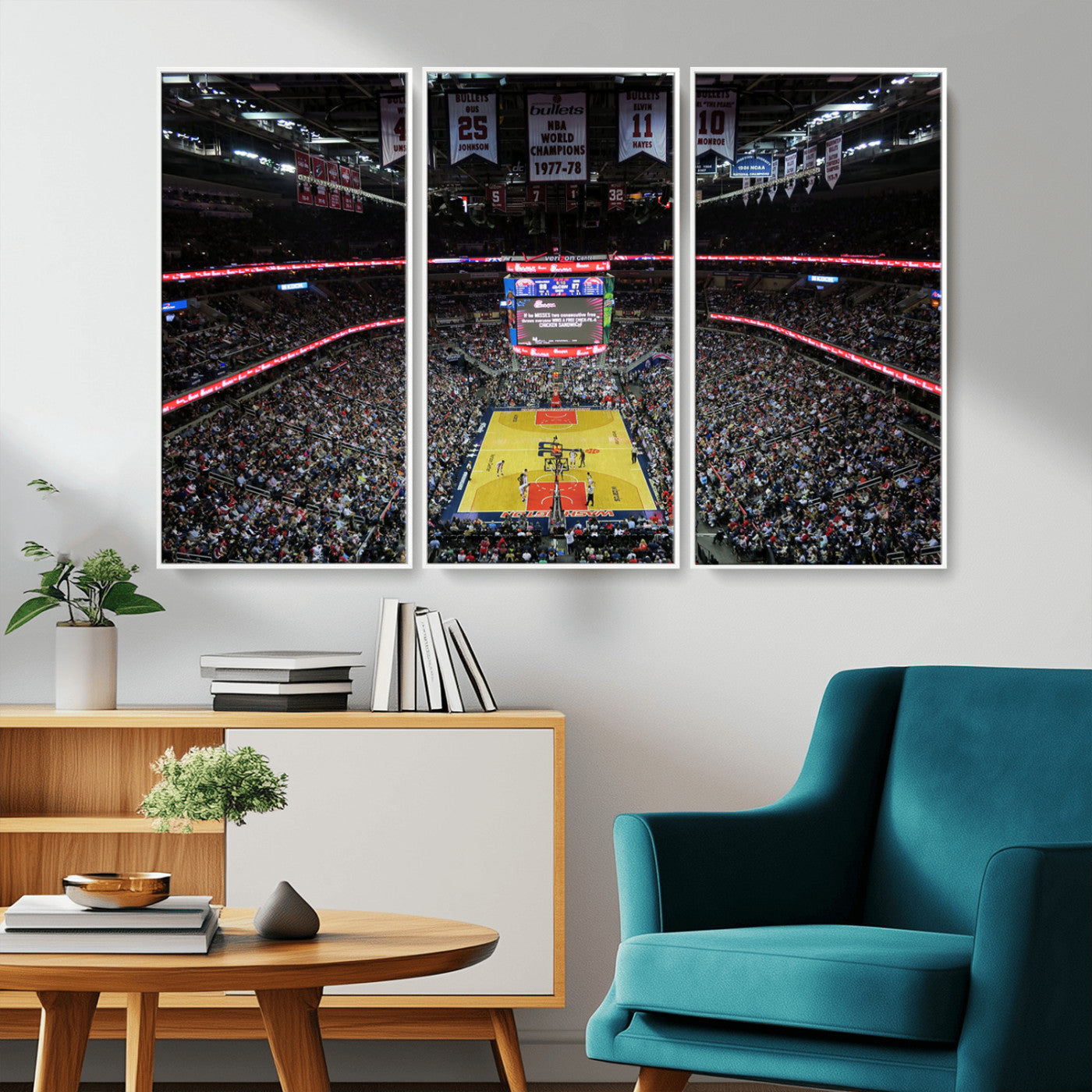 MGV-FC-48X32-3P - Capital One Arena Stadium Wall Art | Canvas Print | Ready to Hang | Washington D.C. Sports Decor