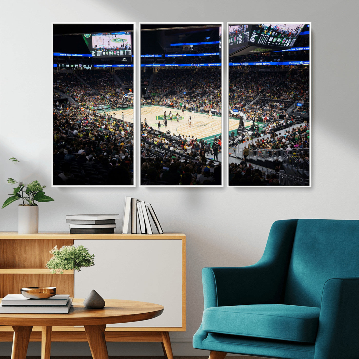 MGV-FC-48X32-3P - Climate Pledge Arena | Washington Seattle Kraken Hockey Stadium Wall Art | Canvas Print | Ready to