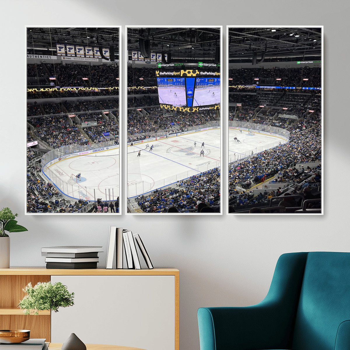 75222-MGV-CV-36X24 - Enterprise Center Missouri St. Louis Blues Hockey Stadium