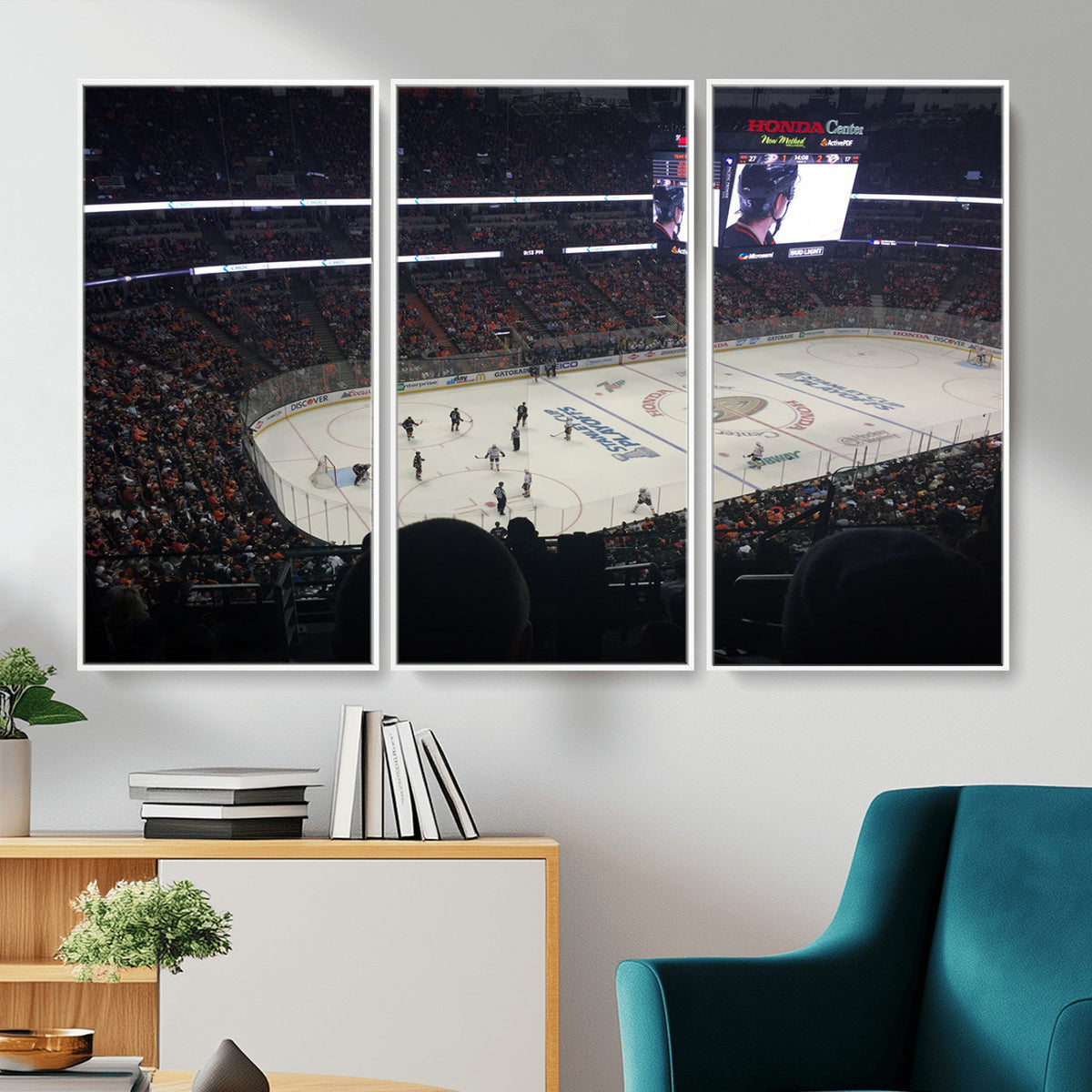24634-MGV-CV-36X24 - Honda Center California Anaheim Ducks Hockey Stadium Wall Art