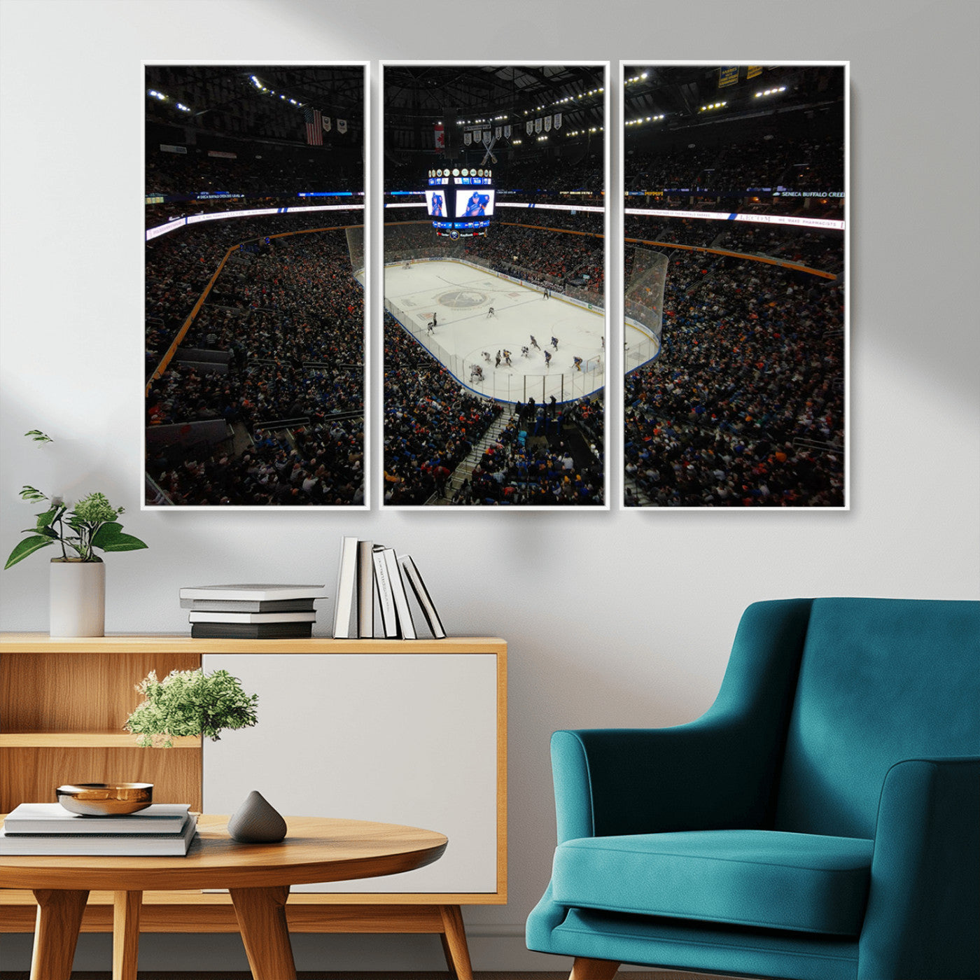 MGV-FC-48X32-3P - KeyBank Center New York Buffalo Sabres Hockey Stadium Canvas Print Wall Art