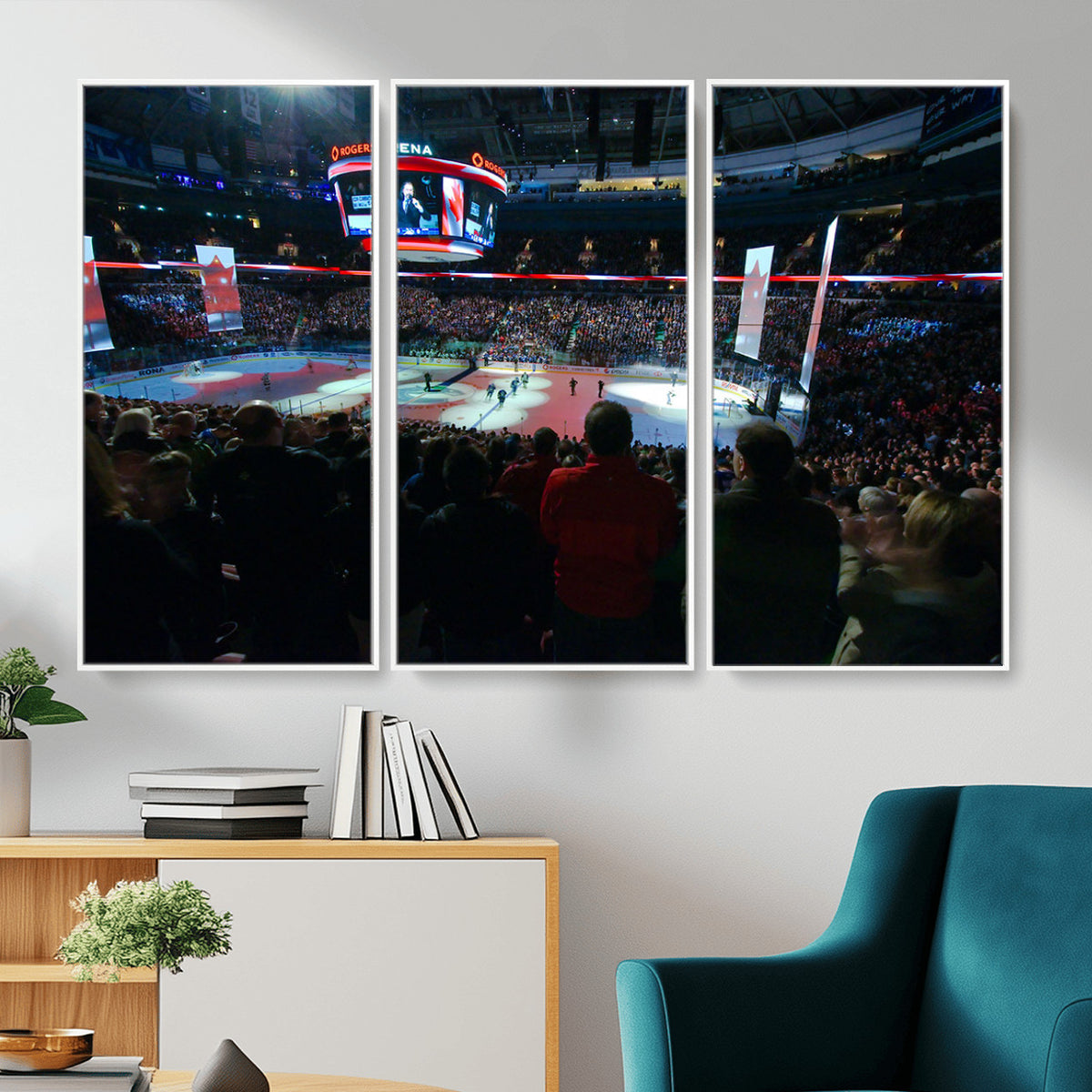 84945-MGV-CV-36X24 - Rogers Arena Vancouver Canucks Ice Hockey Stadium Wall Art