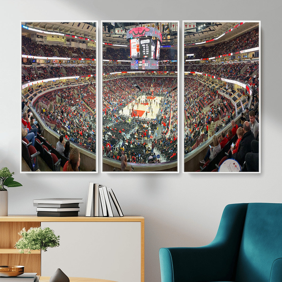 43481-MGV-CV-36X24 - United Center Chicago Bulls Stadium Wall Art Canvas Print