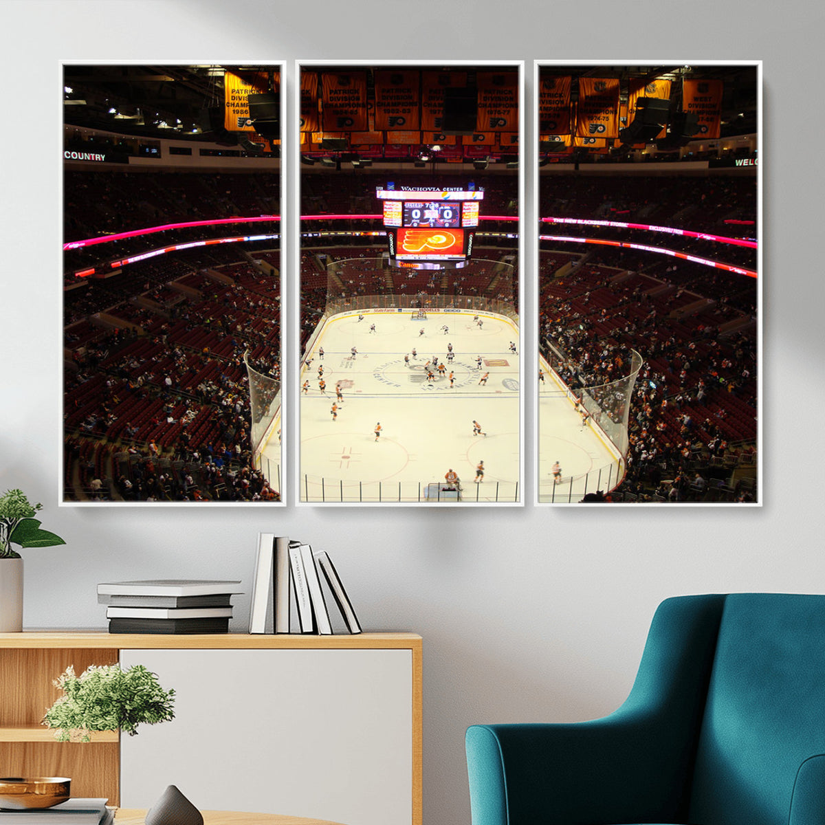 98213-MGV-CV-36X24 - Wachovia Center Prior to Flyers Game Ice Hockey Stadium