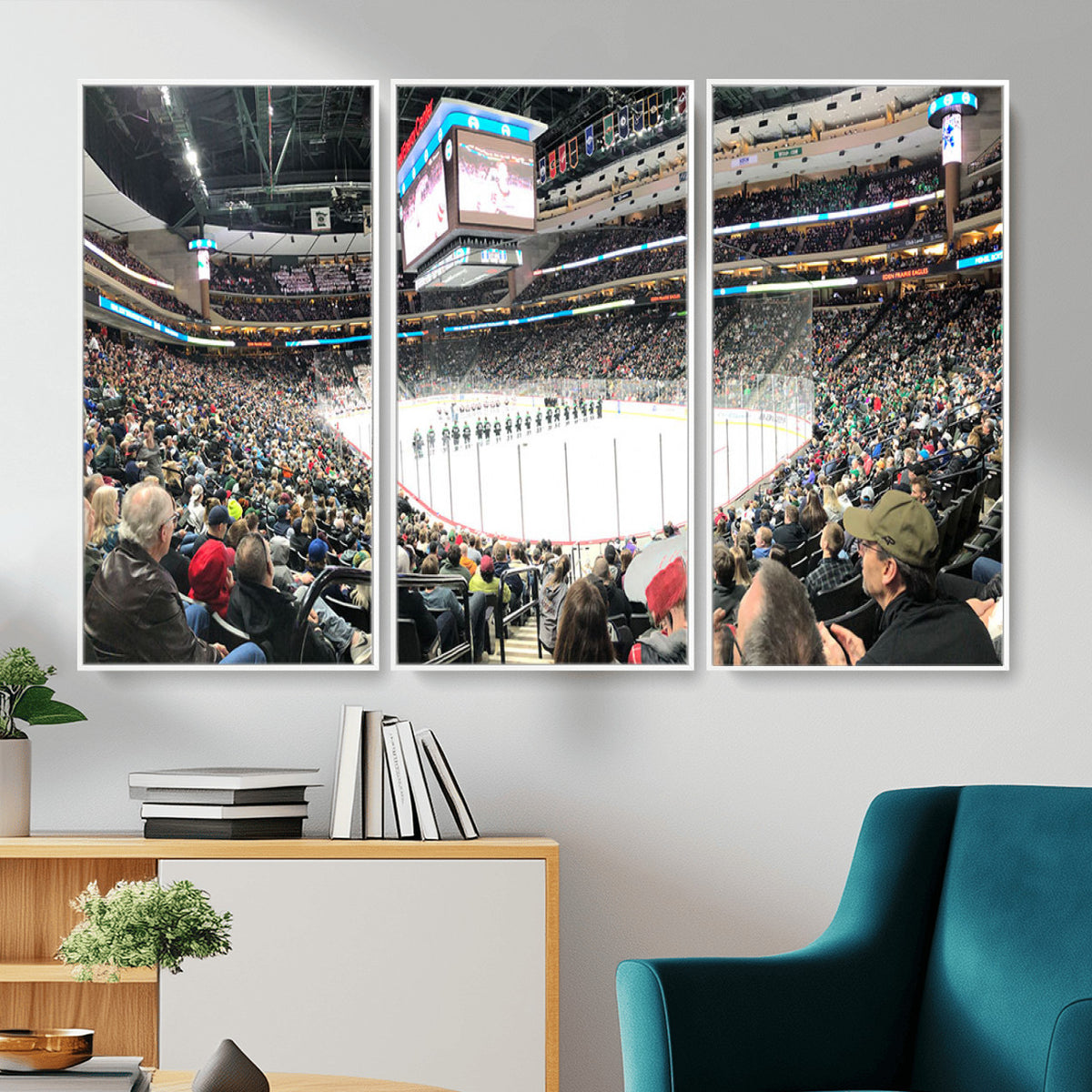 44414-MGV-CV-36X24 - Xcel Energy Center St Paul Minnesota Wild Ice Hockey Stadium
