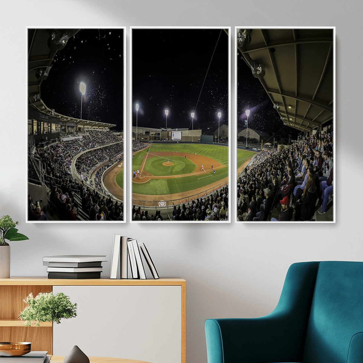 10262-MGV-CV-36X24 - Olsen Field at Blue Bell Park - Texas A&M Aggies Baseball Stadium Wall Art Canvas Print
