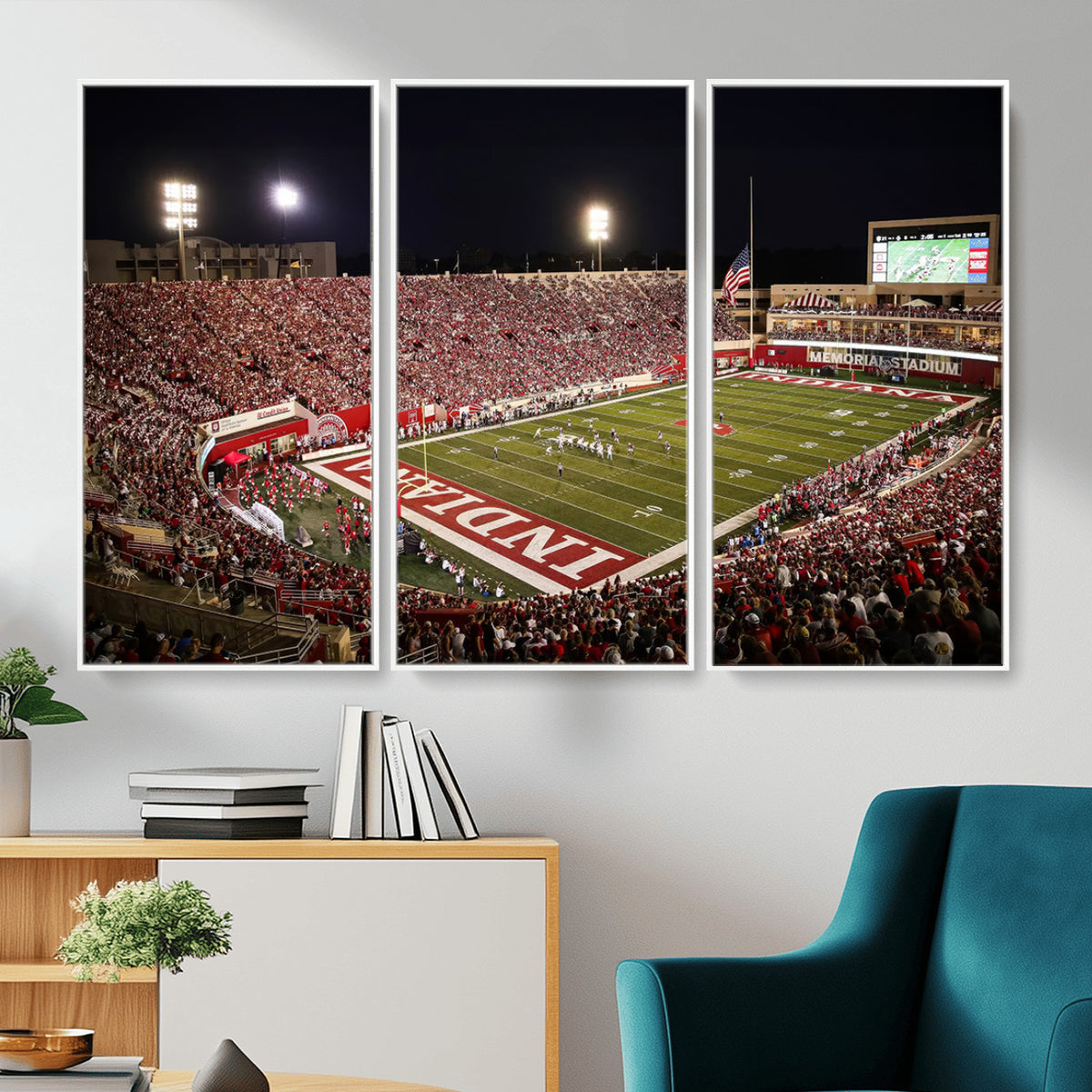 82748-MGV-CV-36X24 - Indiana University Hoosiers Football Team Print Canvas