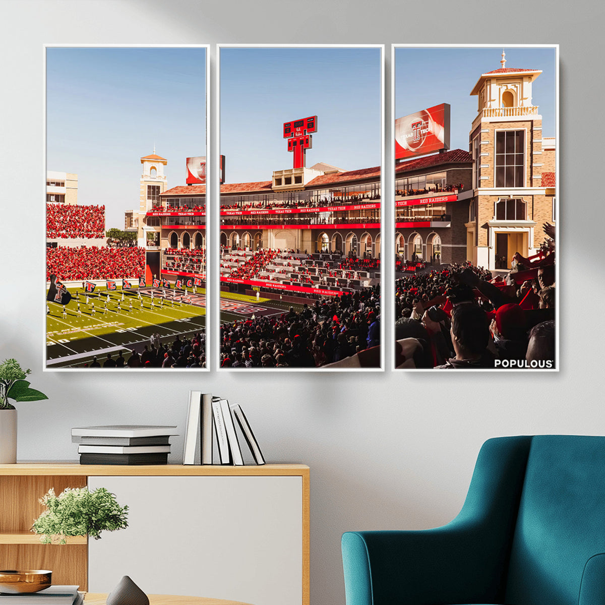 89744-MGV-CV-36X24 - Jones AT&T Stadium Texas Tech Red Raiders Wall Art