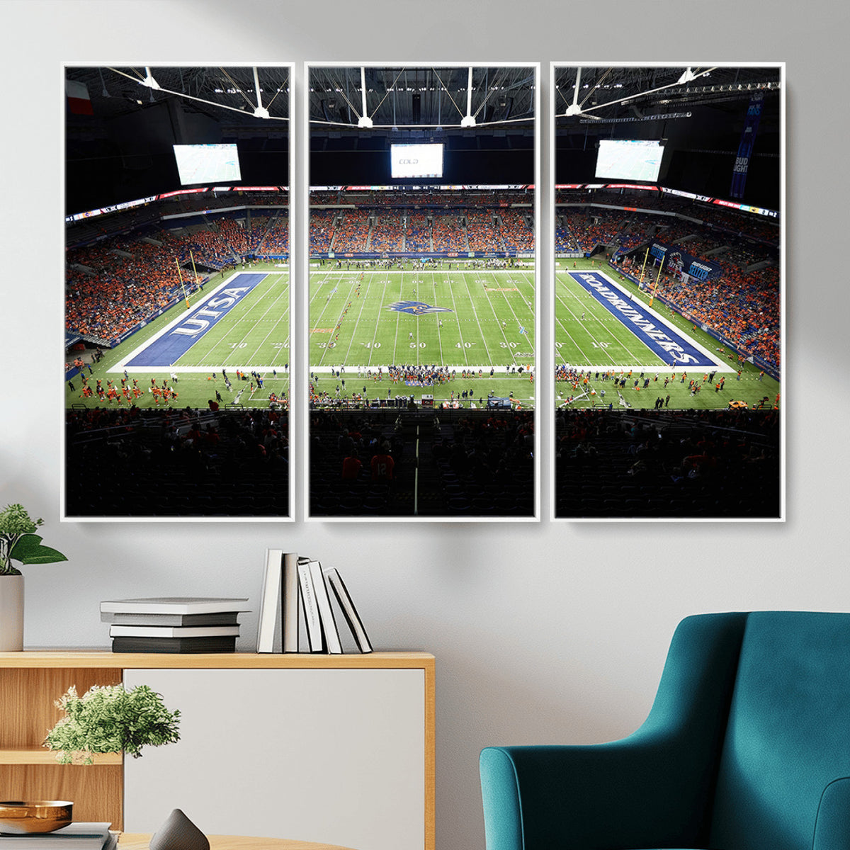 98617-MGV-CV-36X24 - The University of Texas at San Antonio Roadrunners Football Team Print, San Antonio Alamodome