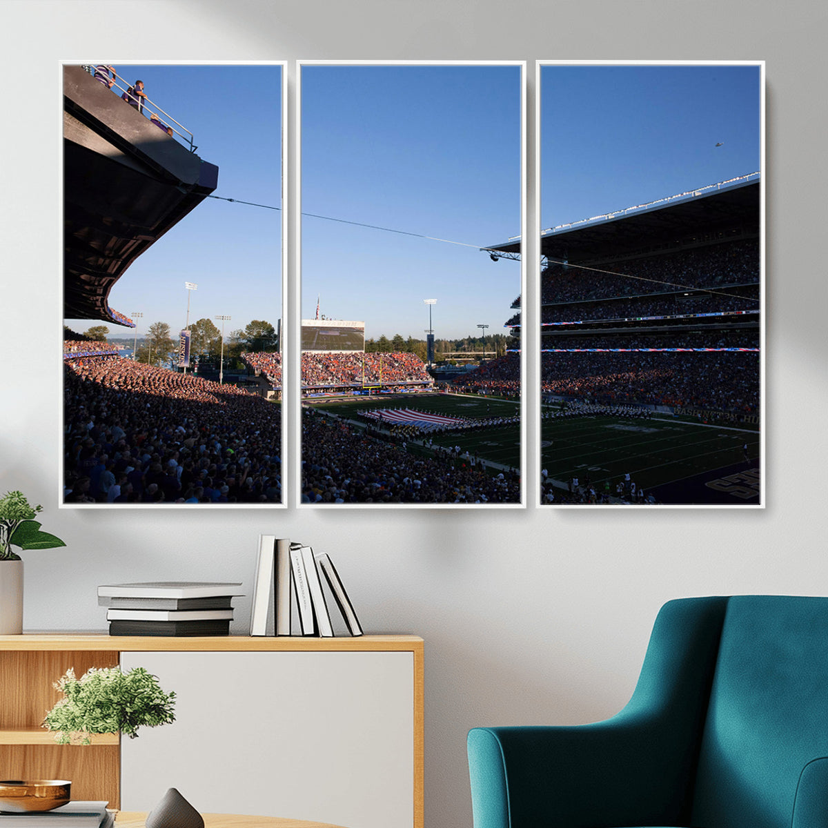 55028-MGV-CV-36X24 - The University of Washington Huskies Football Team Print
