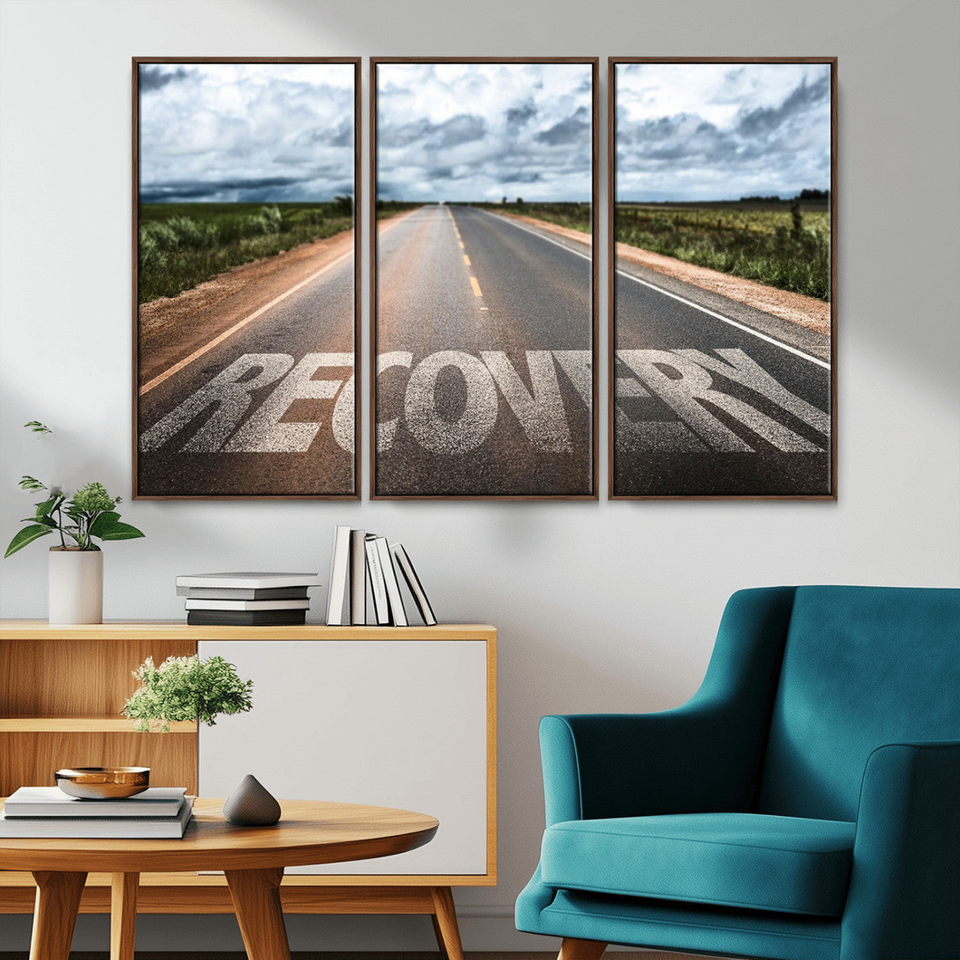 MGV-FC-48X32-3P - Recovery Road Wall Art Canvas Print